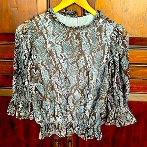 BEAUTIFUL Ann Taylor ruffle top. Gently worn. 💙